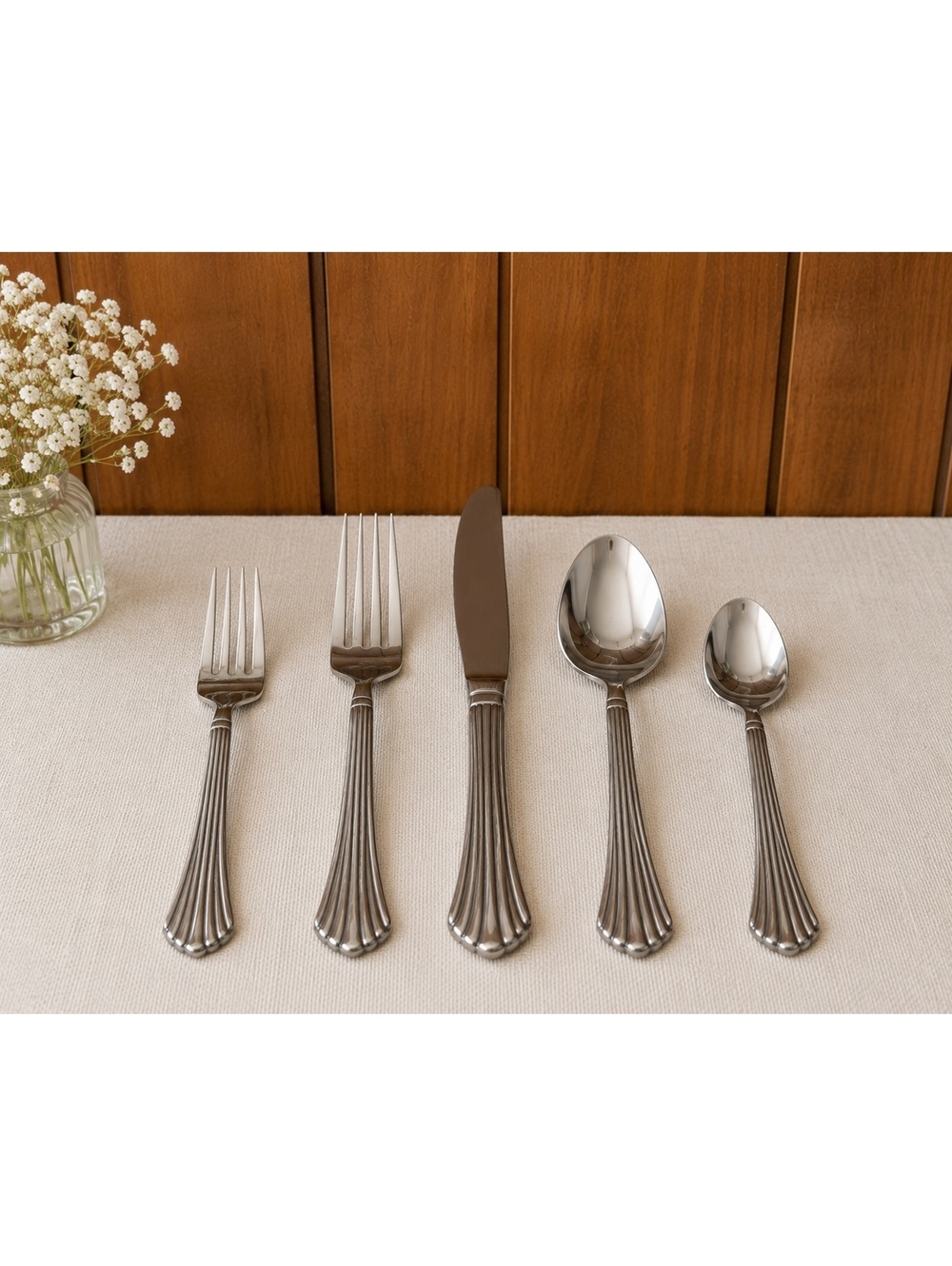Reed & Barton Everyday Stainless Flatware 60 Piece Set Service For 12